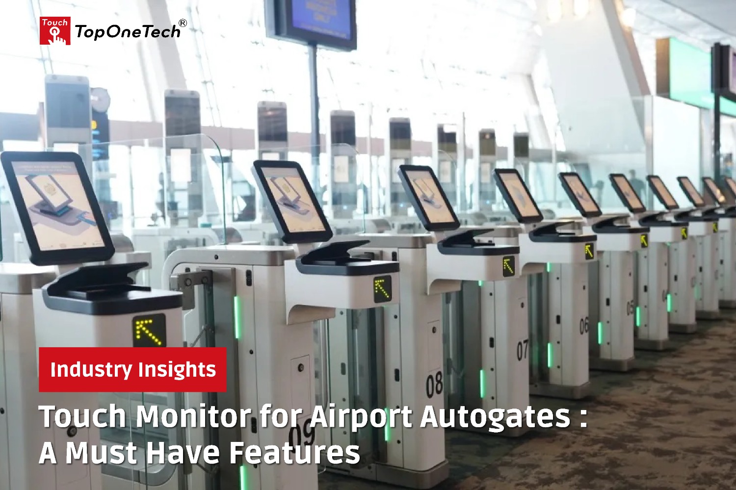 Touch Monitor for Airport Autogates