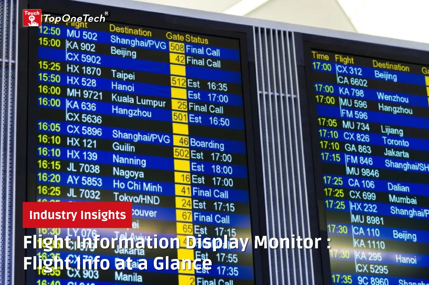 Flight Information Display Monitor